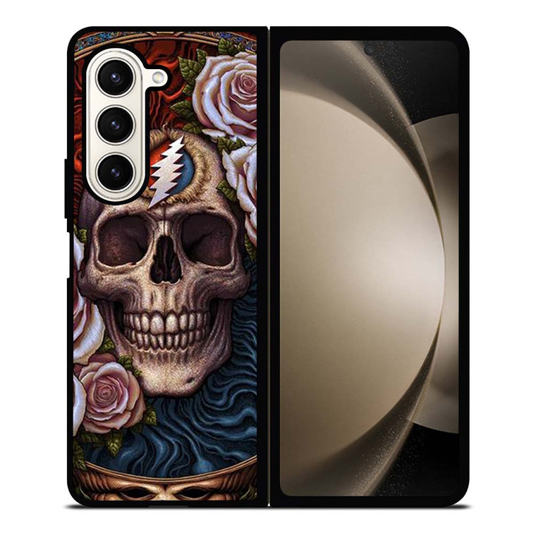 GRATEFUL DEAD SKULL AND ROSE LOGO Samsung Galaxy Z Fold 5 Case Cover