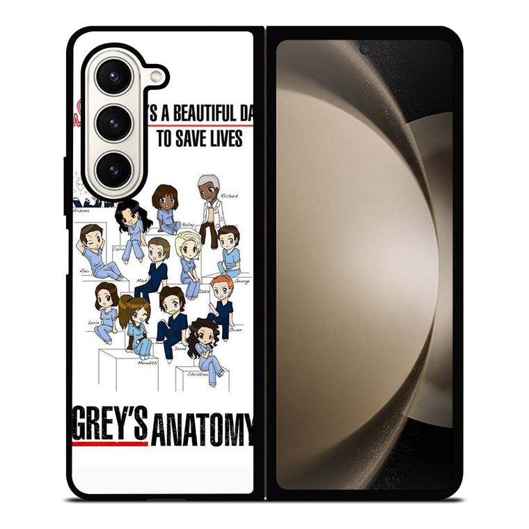 GREY'S ANATOMY ALL CARTOON Samsung Galaxy Z Fold 5 Case Cover