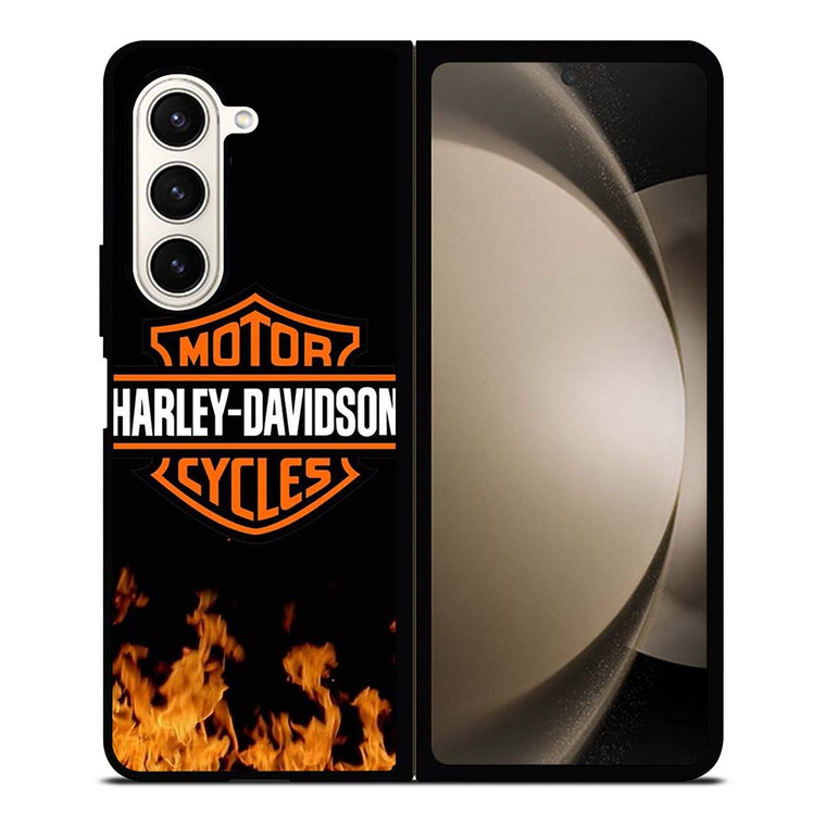 HARLEY DAVIDSON FIRE LOGO Samsung Galaxy Z Fold 5 Case Cover