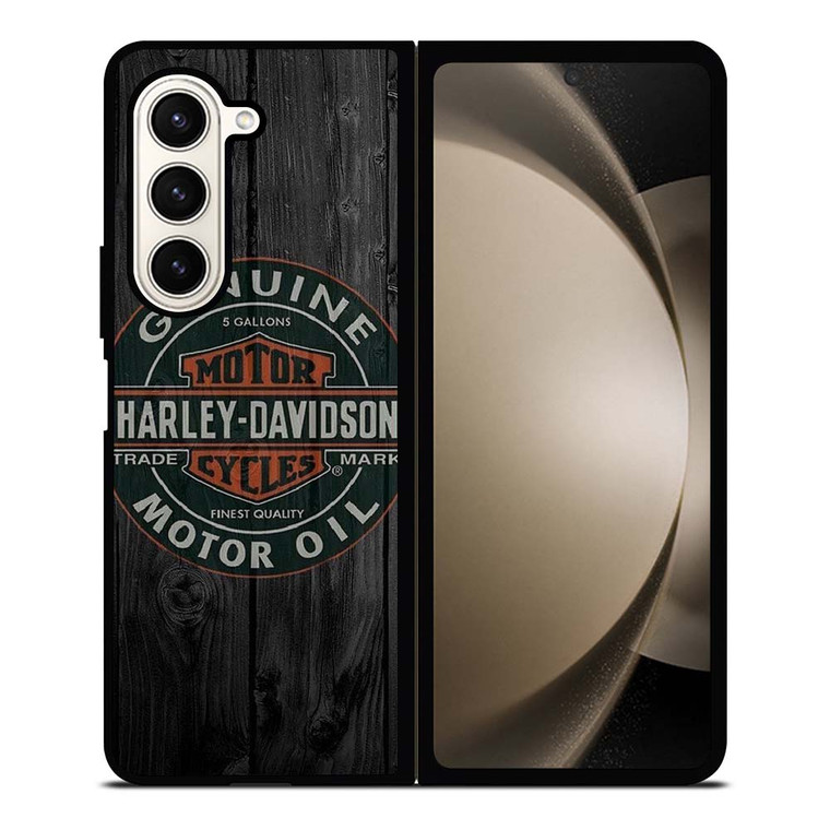 HARLEY DAVIDSON OIL BADGE Samsung Galaxy Z Fold 5 Case Cover