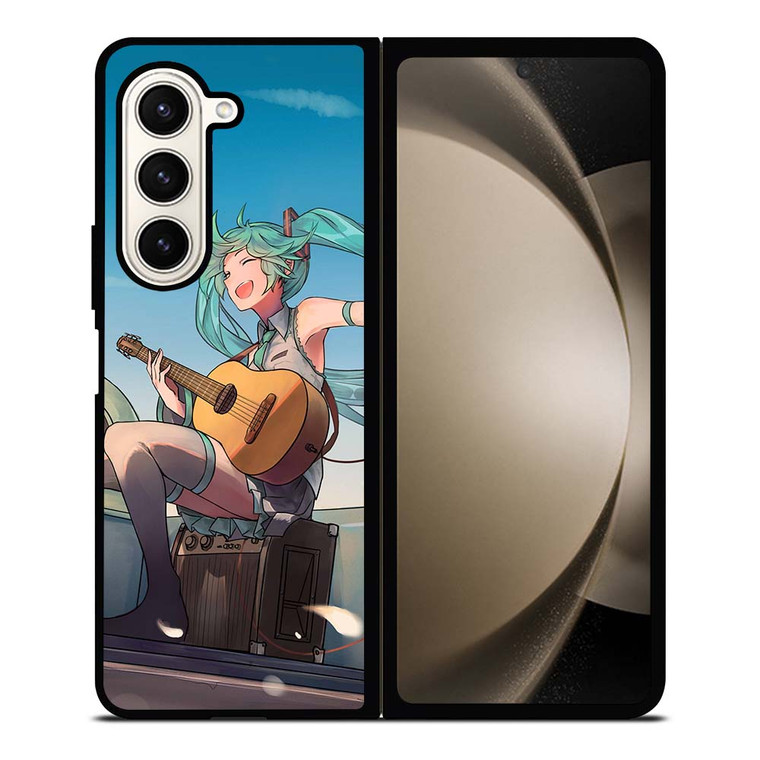 HATSUNE MIKU AND GUITAR Samsung Galaxy Z Fold 5 Case Cover