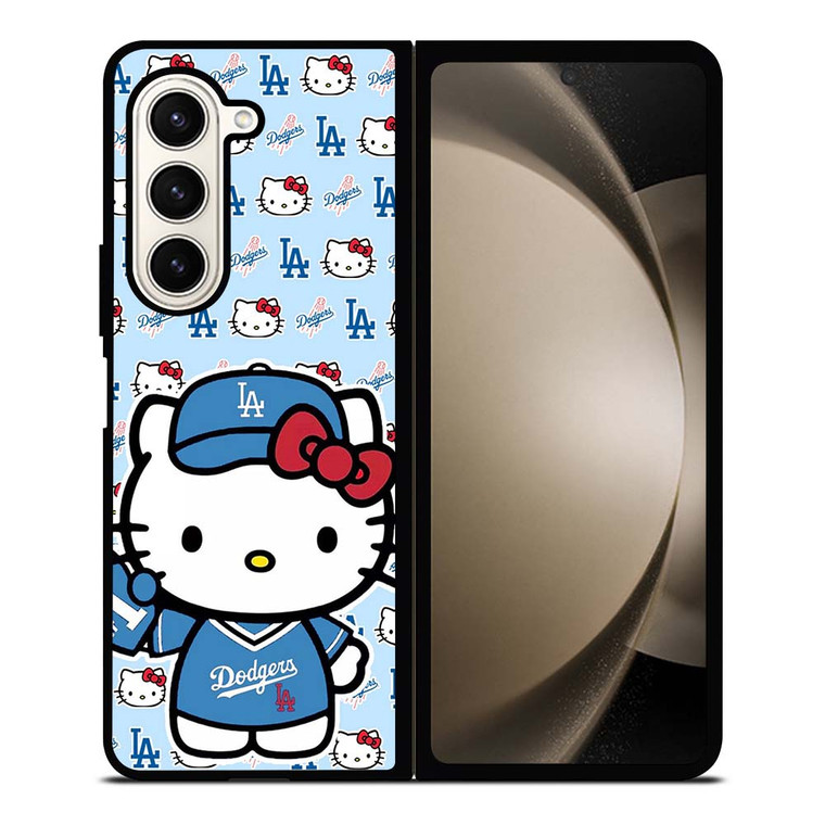 HELLO KITTY DODGERS COLLAGE Samsung Galaxy Z Fold 5 Case Cover HELLO KITTY DODGERS COLLAGE Samsung Galaxy Z Fold 5 Case Cover