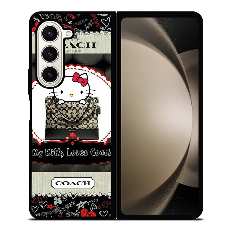 HELLO KITTY LOVES COACH Samsung Galaxy Z Fold 5 Case Cover