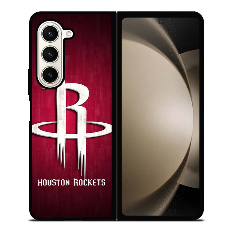 HOUSTON ROCKETS WOODEN LOGO 2 Samsung Galaxy Z Fold 5 Case Cover