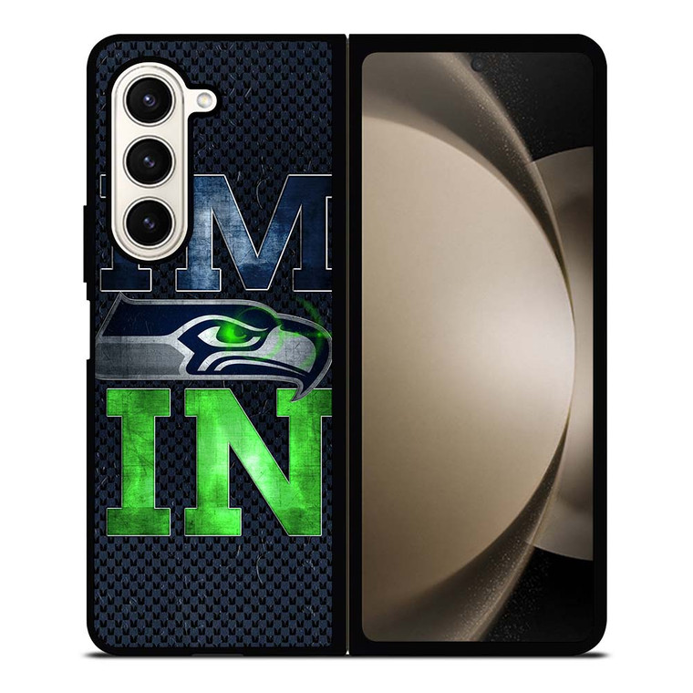 I'M IN SEATTLE SEAHAWKS Samsung Galaxy Z Fold 5 Case Cover I'M IN SEATTLE SEAHAWKS Samsung Galaxy Z Fold 5 Case Cover