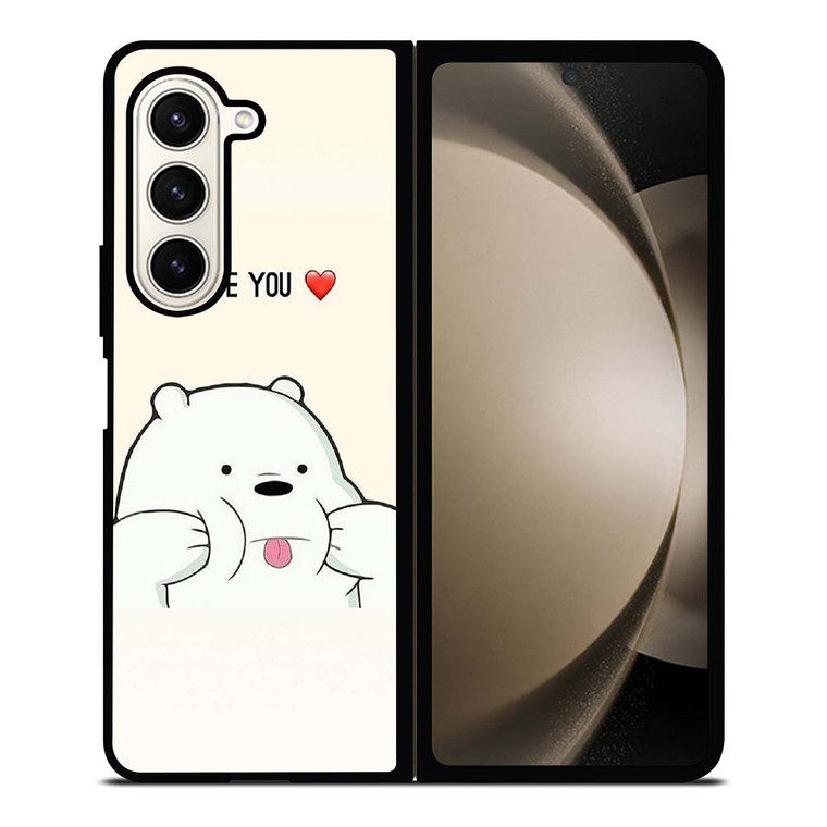 ICE BEAR WE BARE BEARS CUTE Samsung Galaxy Z Fold 5 Case Cover ICE BEAR WE BARE BEARS CUTE Samsung Galaxy Z Fold 5 Case Cover