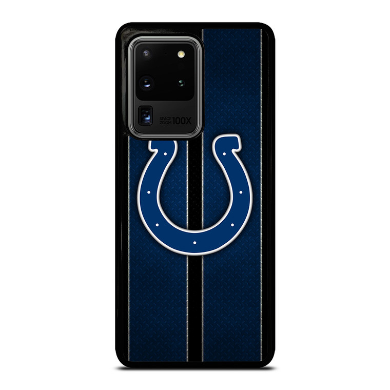 INDIANAPOLIS COLTS NFL METAL STRIPE Samsung Galaxy S20 Ultra Case Cover