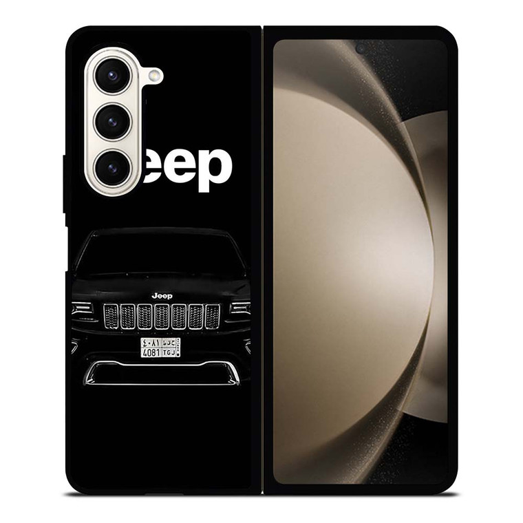 JEEP BLACK CAR Samsung Galaxy Z Fold 5 Case Cover