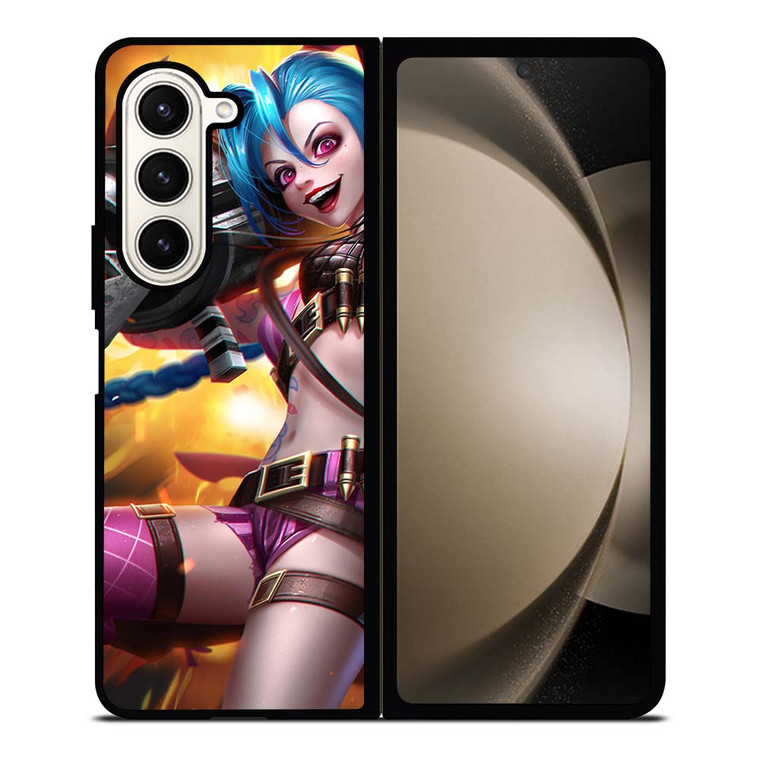 JINX LEAGUE OF LEGENDS Samsung Galaxy Z Fold 5 Case Cover JINX LEAGUE OF LEGENDS Samsung Galaxy Z Fold 5 Case Cover