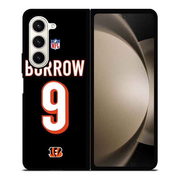 JOE BURROW CINCINNATI BENGALS KIT Samsung Galaxy Z Fold 5 Case Cover JOE BURROW CINCINNATI BENGALS KIT Samsung Galaxy Z Fold 5 Case Cover