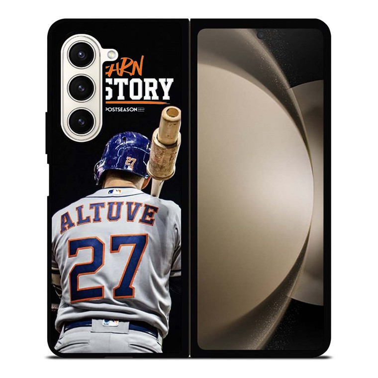 JOSE ALTUVE 27 HOUSTON ASTROS Samsung Galaxy Z Fold 5 Case Cover JOSE ALTUVE 27 HOUSTON ASTROS Samsung Galaxy Z Fold 5 Case Cover