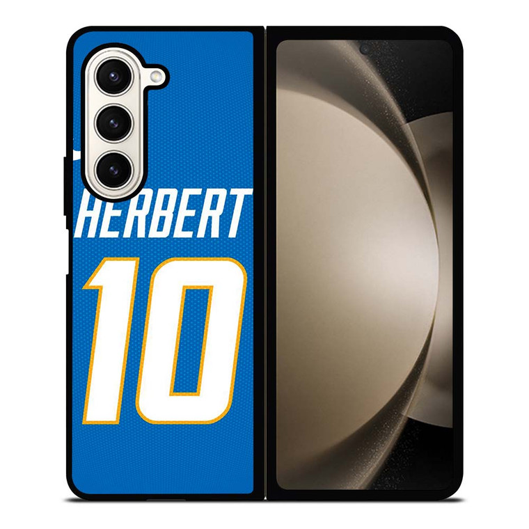 JUSTIN HERBERT LOS ANGELES CHARGERS NFL Samsung Galaxy Z Fold 5 Case Cover