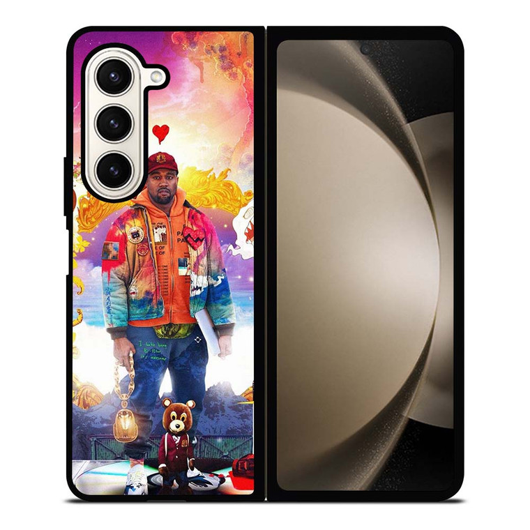 KANYE WEST ART RAPPER Samsung Galaxy Z Fold 5 Case Cover KANYE WEST ART RAPPER Samsung Galaxy Z Fold 5 Case Cover