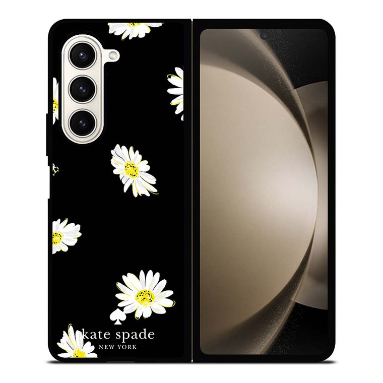 KATE SPADE FLOWER IN BLACK Samsung Galaxy Z Fold 5 Case Cover