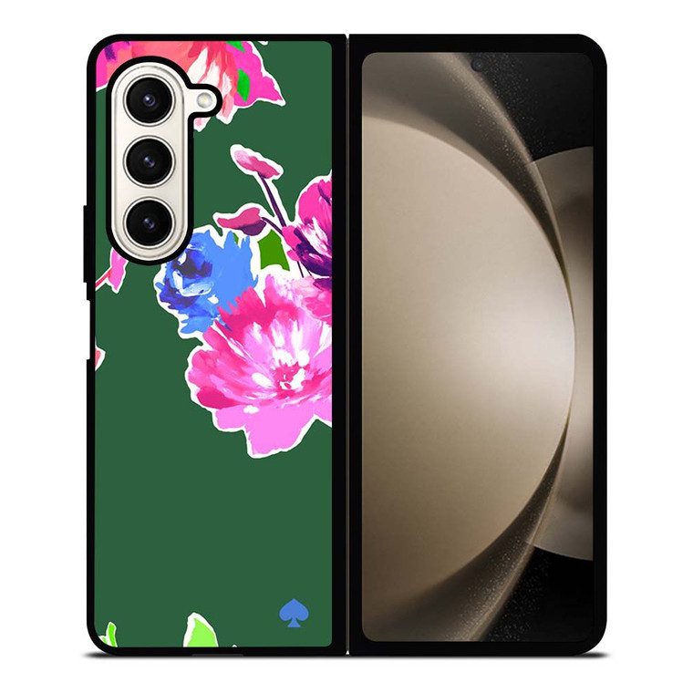 KATE SPADE NEW YORK GREEN FLORAL Samsung Galaxy Z Fold 5 Case Cover