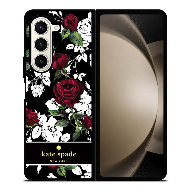 KATE SPADE ROSE RED WHITE Samsung Galaxy Z Fold 5 Case Cover