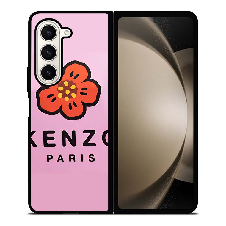 KENZO PARIS PINK FLOWER Samsung Galaxy Z Fold 5 Case Cover