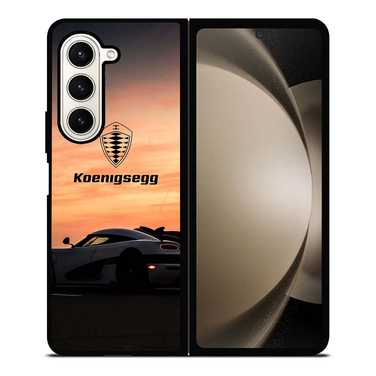 KOENIGSEGG CAR SUNSET LOGO Samsung Galaxy Z Fold 5 Case Cover KOENIGSEGG CAR SUNSET LOGO Samsung Galaxy Z Fold 5 Case Cover