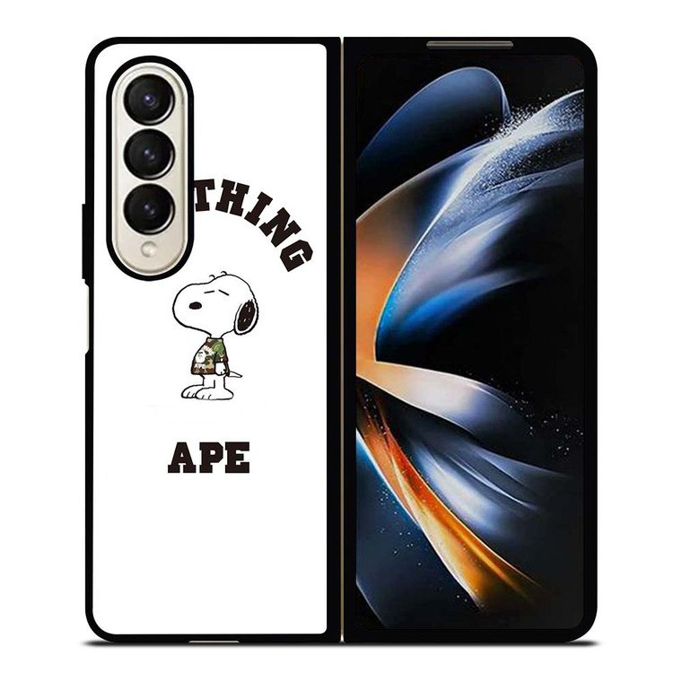 A BATHING APE BAPE SNOOPY Samsung Galaxy Z Fold 4 Case Cover