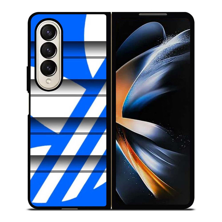 ADIDAS SLICED LOGO BLUE  Samsung Galaxy Z Fold 4 Case Cover