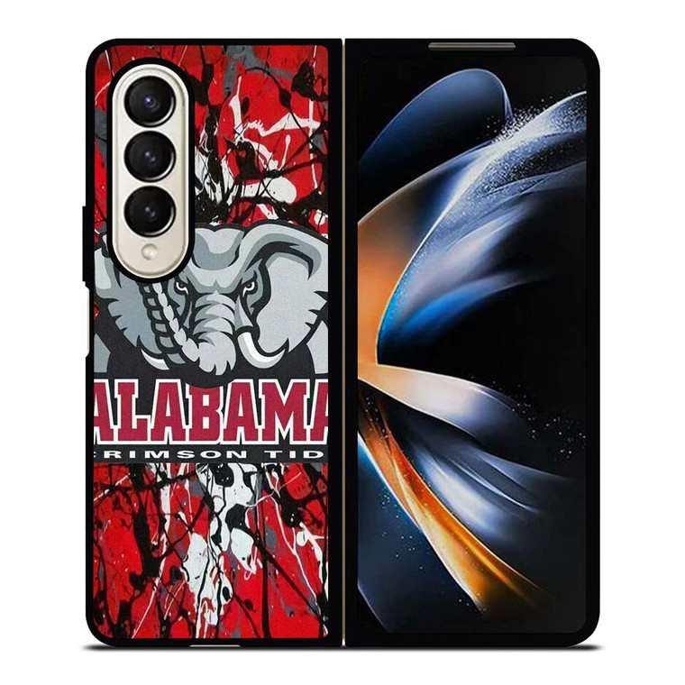 ALABAMA CRIMSON TIDE SPLASHED LOGO Samsung Galaxy Z Fold 4 Case Cover