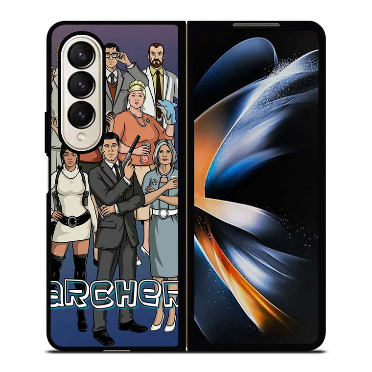 ARCHER CARTOON ALL CAST Samsung Galaxy Z Fold 4 Case Cover