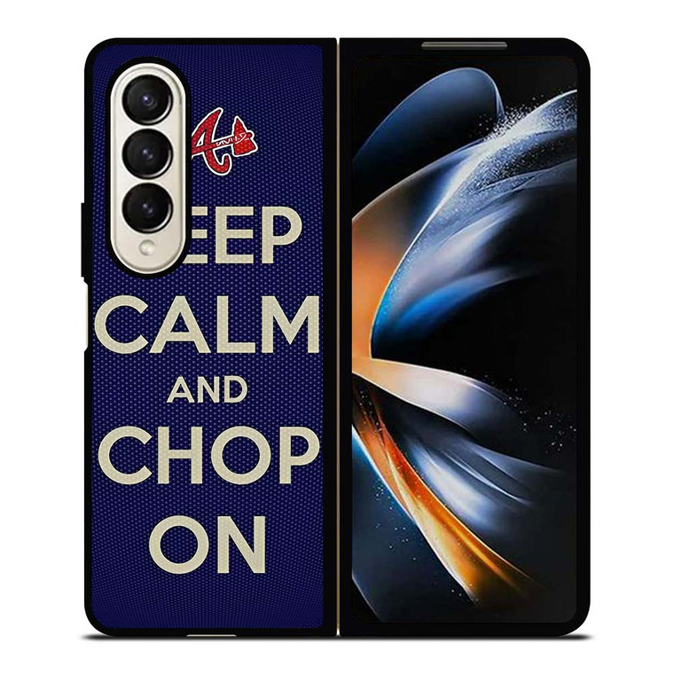 ATLANTA BRAVES CHOP ON BASEBALL Samsung Galaxy Z Fold 4 Case Cover
