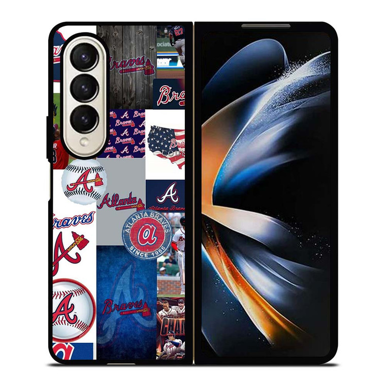 ATLANTA BRAVES COLLAGE WALL Samsung Galaxy Z Fold 4 Case Cover