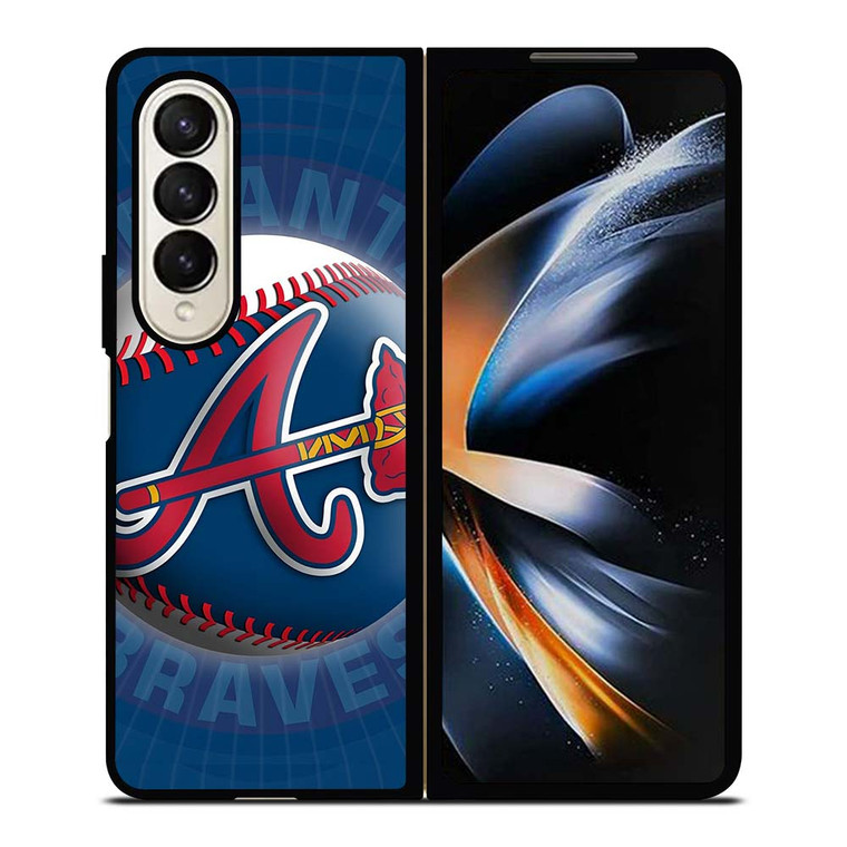 ATLANTA BRAVES MLB BALL Samsung Galaxy Z Fold 4 Case Cover