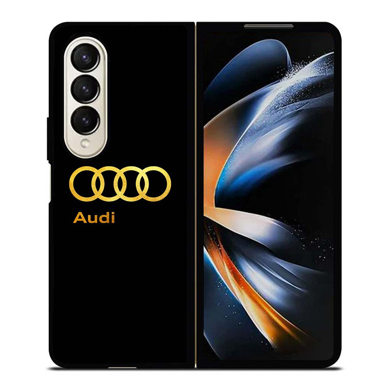 AUDI CAR GOLD LOGO Samsung Galaxy Z Fold 4 Case Cover