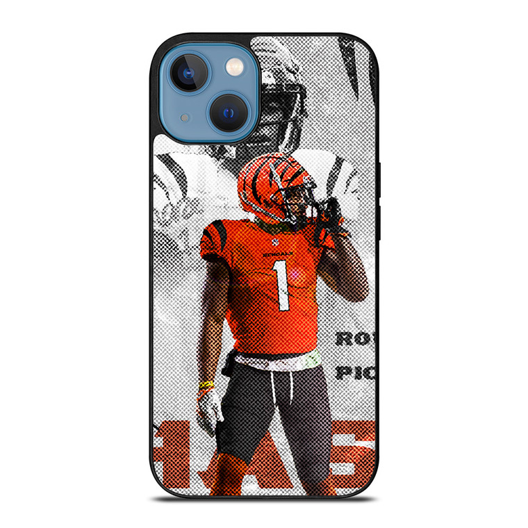 JAMARR CHASE CINCINNATI BENGALS NFL FOOTBALL iPhone 13 Case Cover JAMARR CHASE CINCINNATI BENGALS NFL FOOTBALL iPhone 13 Case Cover