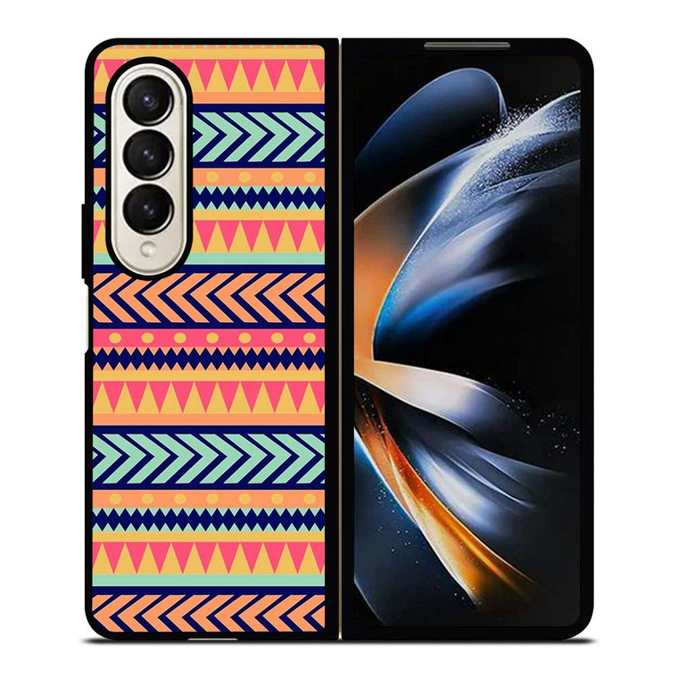 AZTEC TRIBAL PATTERN Samsung Galaxy Z Fold 4 Case Cover