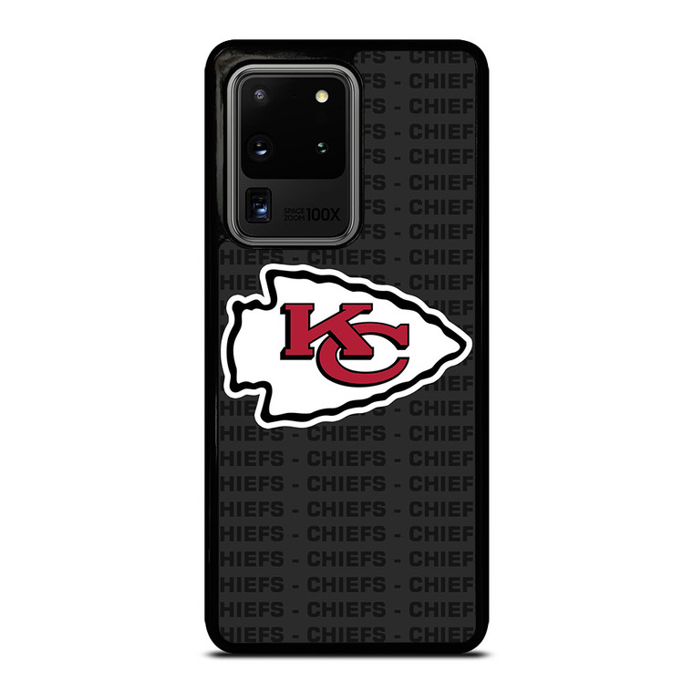 KANSAS CITY CHIEFS FOOTBALL TEXT Samsung Galaxy S20 Ultra Case Cover