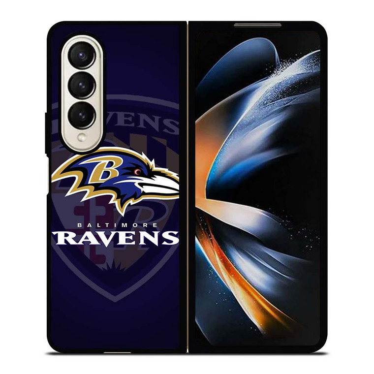 BALTIMORE RAVENS NFL LOGO Samsung Galaxy Z Fold 4 Case Cover