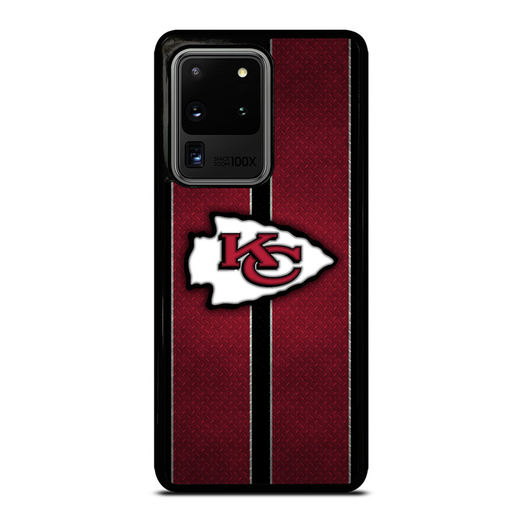 KANSAS CITY CHIEFS NFL METAL STRIPE Samsung Galaxy S20 Ultra Case Cover