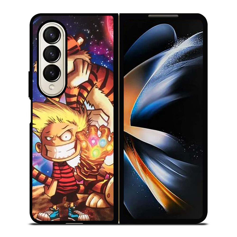 CALVIN AND HOBBES INFINITY GAUNTLET Samsung Galaxy Z Fold 4 Case Cover