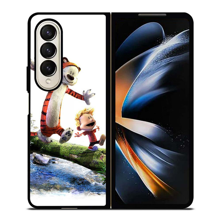 CALVIN AND HOBBES RIVER WOOD Samsung Galaxy Z Fold 4 Case Cover