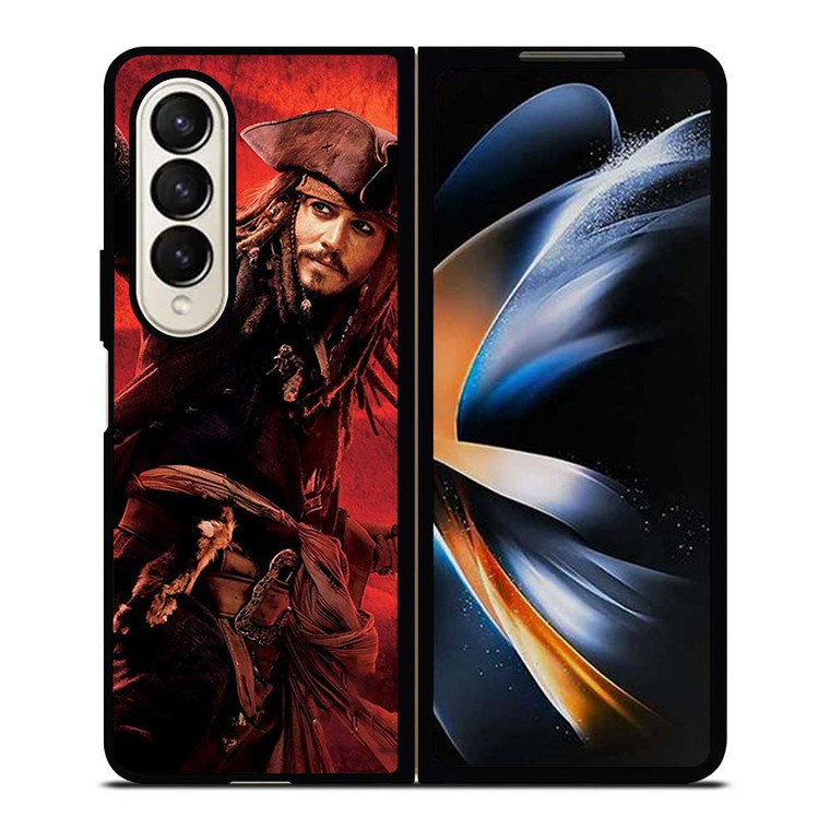 CAPTAIN JACK PIRATES OF THE CARIBBEAN POSTER Samsung Galaxy Z Fold 4 Case Cover