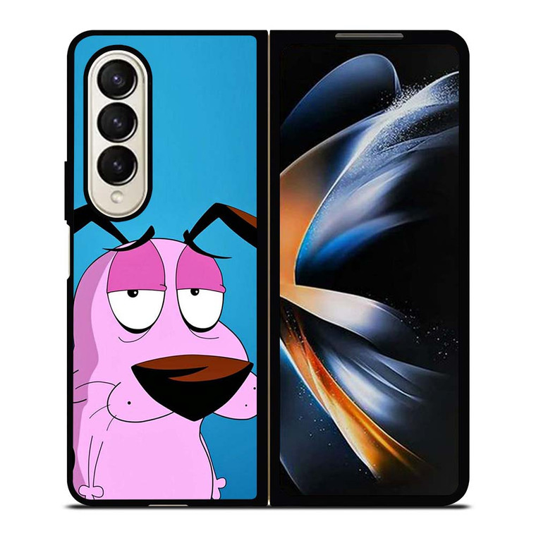 CARTOON COURAGE THE COWARDLY DOG Samsung Galaxy Z Fold 4 Case Cover