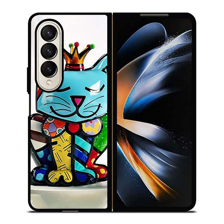 CAT ROMERO BRITTO Samsung Galaxy Z Fold 4 Case Cover
