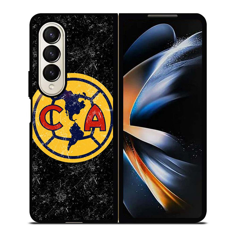 CLUB AMERICA AGUILAS FOOTBALL BLACK Samsung Galaxy Z Fold 4 Case Cover
