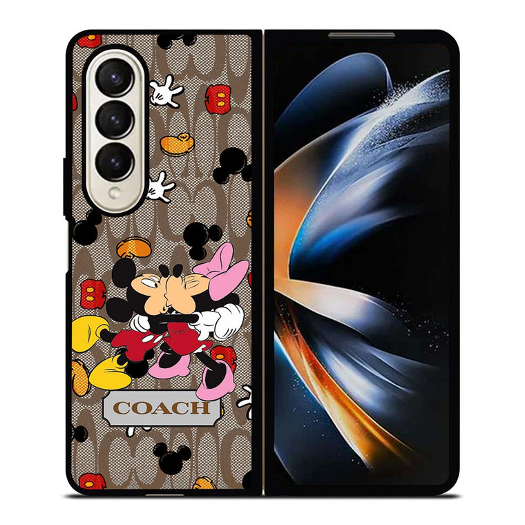 COACH MICKEY MINNIE MOUSE KISS Samsung Galaxy Z Fold 4 Case Cover