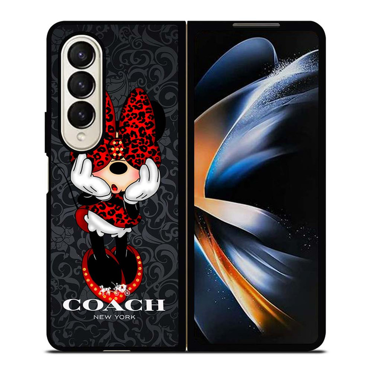 COACH MINNIE MOUSE CARTOON Samsung Galaxy Z Fold 4 Case Cover