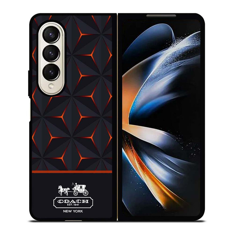 COACH NEW YORK PRISM Samsung Galaxy Z Fold 4 Case Cover