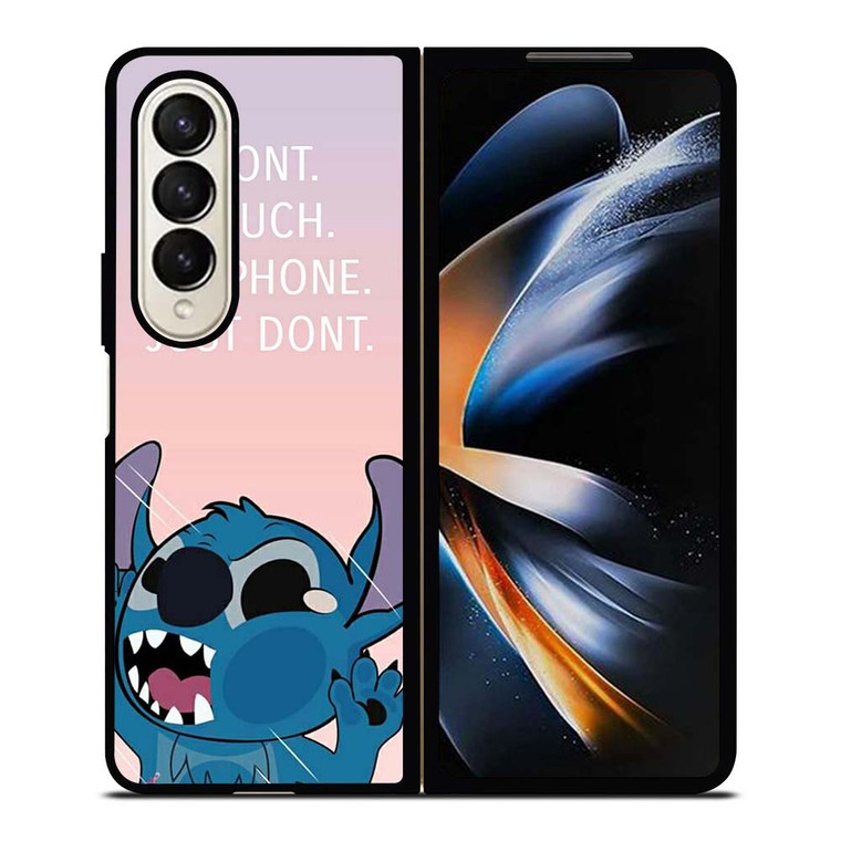 DISNEY STITCH DONT TOUCH MY PHONE  Samsung Galaxy Z Fold 4 Case Cover