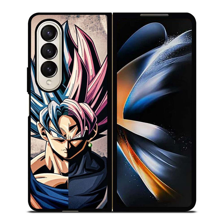 DRAGON BALL GOKU AND BLACK GOKU FACE Samsung Galaxy Z Fold 4 Case Cover