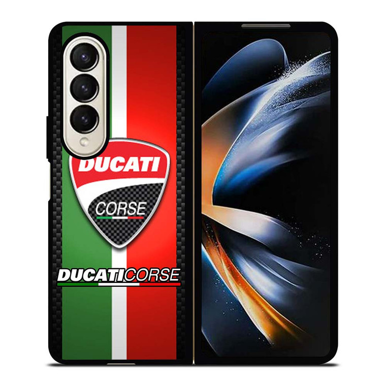 DUCATI CORSE CARBON LOGO Samsung Galaxy Z Fold 4 Case Cover