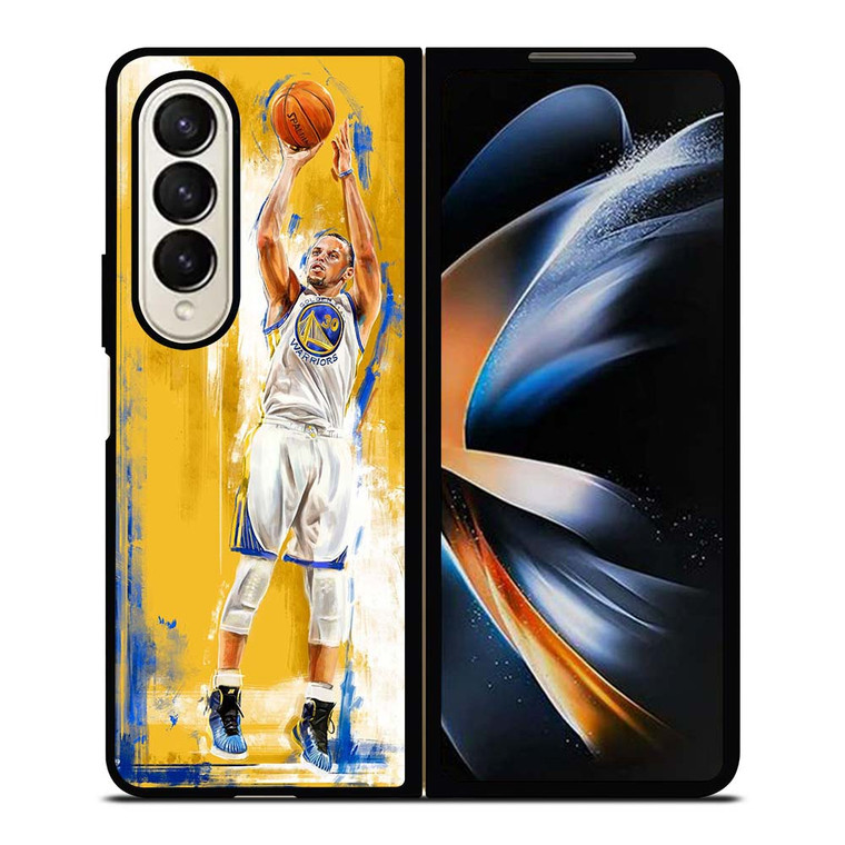 GOLDEN STATE STEPHEN CURRY YELLOW BASKET Samsung Galaxy Z Fold 4 Case Cover
