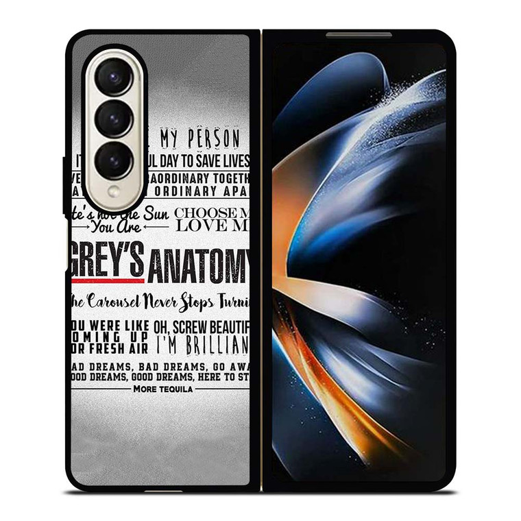 GREY'S ANATOMY QUOTES Samsung Galaxy Z Fold 4 Case Cover
