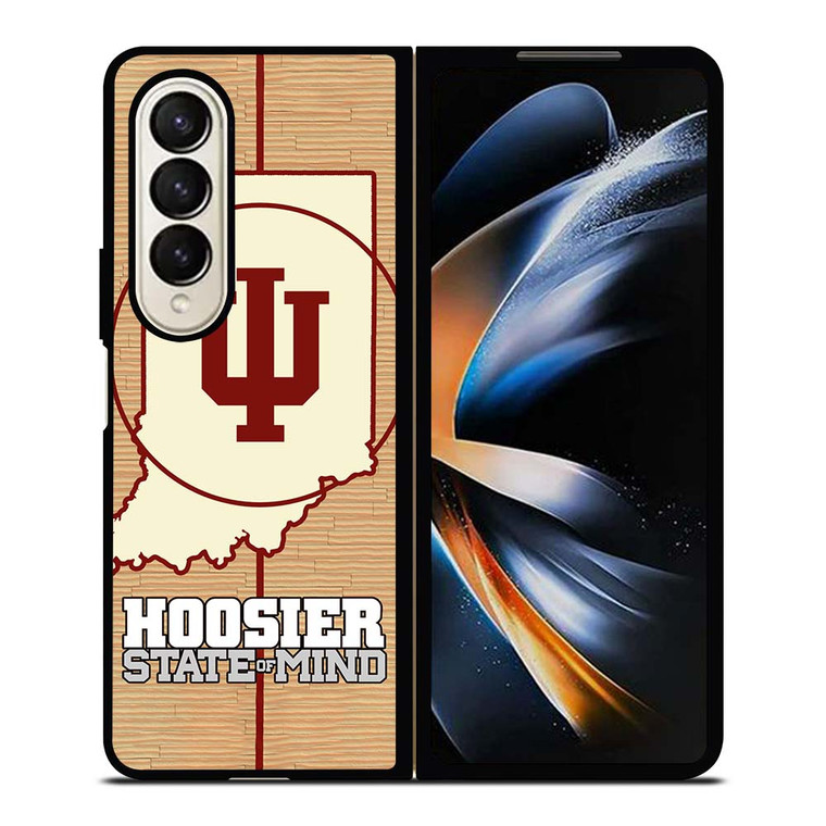 HOOSIER STATE OF MIND INDIANA WOODEN LOGO Samsung Galaxy Z Fold 4 Case Cover